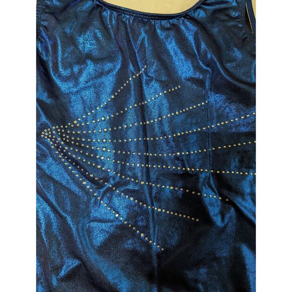 ZKQL Girls leotard Small Rhinestones Bust 30" And Hips 28" Unstretched preowned - Picture 2 of 7